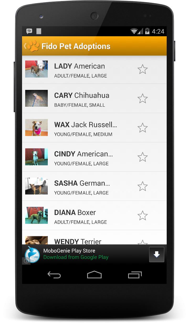 The number one pet adoption app on Google Play